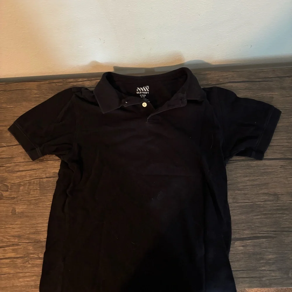 Old Navy Boys Black Polo Shirt
